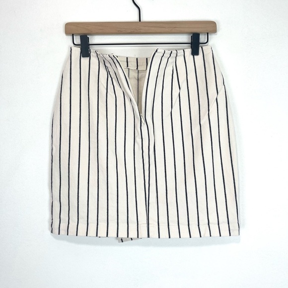 Madewell Stripe Wrap Mini Skirt Size 2 - Picture 11 of 12